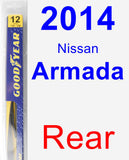 Rear Wiper Blade for 2014 Nissan Armada - Rear