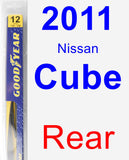 Rear Wiper Blade for 2011 Nissan Cube - Rear