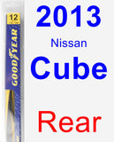 Rear Wiper Blade for 2013 Nissan Cube - Rear