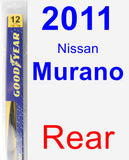Rear Wiper Blade for 2011 Nissan Murano - Rear
