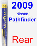 Rear Wiper Blade for 2009 Nissan Pathfinder - Rear
