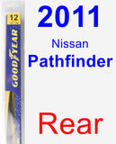 Rear Wiper Blade for 2011 Nissan Pathfinder - Rear