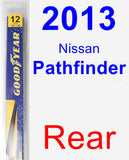 Rear Wiper Blade for 2013 Nissan Pathfinder - Rear