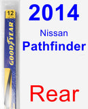Rear Wiper Blade for 2014 Nissan Pathfinder - Rear