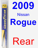 Rear Wiper Blade for 2009 Nissan Rogue - Rear