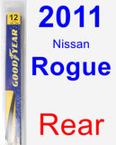 Rear Wiper Blade for 2011 Nissan Rogue - Rear