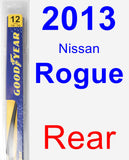 Rear Wiper Blade for 2013 Nissan Rogue - Rear