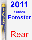 Rear Wiper Blade for 2011 Subaru Forester - Rear
