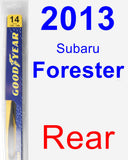 Rear Wiper Blade for 2013 Subaru Forester - Rear