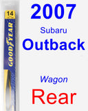 Rear Wiper Blade for 2007 Subaru Outback - Rear