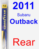 Rear Wiper Blade for 2011 Subaru Outback - Rear