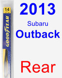 Rear Wiper Blade for 2013 Subaru Outback - Rear