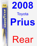 Rear Wiper Blade for 2008 Toyota Prius - Rear