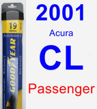 Passenger Wiper Blade for 2001 Acura CL - Assurance