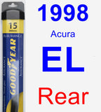 Rear Wiper Blade for 1998 Acura EL - Assurance