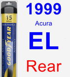 Rear Wiper Blade for 1999 Acura EL - Assurance