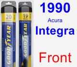 Front Wiper Blade Pack for 1990 Acura Integra - Assurance