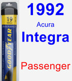 Passenger Wiper Blade for 1992 Acura Integra - Assurance