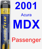 Passenger Wiper Blade for 2001 Acura MDX - Assurance