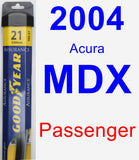 Passenger Wiper Blade for 2004 Acura MDX - Assurance