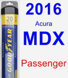 Passenger Wiper Blade for 2016 Acura MDX - Assurance