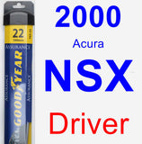 Driver Wiper Blade for 2000 Acura NSX - Assurance