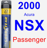 Passenger Wiper Blade for 2000 Acura NSX - Assurance