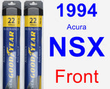 Front Wiper Blade Pack for 1994 Acura NSX - Assurance