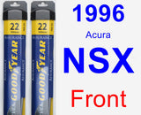 Front Wiper Blade Pack for 1996 Acura NSX - Assurance