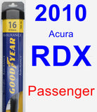 Passenger Wiper Blade for 2010 Acura RDX - Assurance