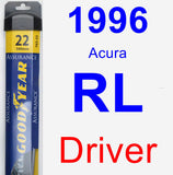 Driver Wiper Blade for 1996 Acura RL - Assurance