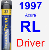 Driver Wiper Blade for 1997 Acura RL - Assurance