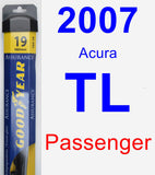 Passenger Wiper Blade for 2007 Acura TL - Assurance