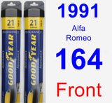 Front Wiper Blade Pack for 1991 Alfa Romeo 164 - Assurance