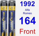 Front Wiper Blade Pack for 1992 Alfa Romeo 164 - Assurance