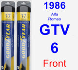 Front Wiper Blade Pack for 1986 Alfa Romeo GTV-6 - Assurance