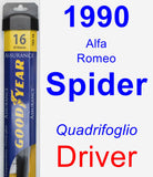 Driver Wiper Blade for 1990 Alfa Romeo Spider - Assurance