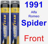 Front Wiper Blade Pack for 1991 Alfa Romeo Spider - Assurance