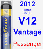 Passenger Wiper Blade for 2012 Aston Martin V12 Vantage - Assurance