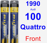 Front Wiper Blade Pack for 1990 Audi 100 Quattro - Assurance
