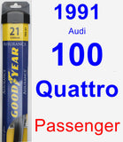 Passenger Wiper Blade for 1991 Audi 100 Quattro - Assurance