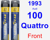 Front Wiper Blade Pack for 1993 Audi 100 Quattro - Assurance