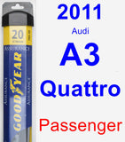 Passenger Wiper Blade for 2011 Audi A3 Quattro - Assurance