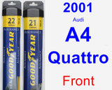 Front Wiper Blade Pack for 2001 Audi A4 Quattro - Assurance
