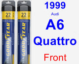 Front Wiper Blade Pack for 1999 Audi A6 Quattro - Assurance