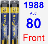 Front Wiper Blade Pack for 1988 Audi 80 - Assurance
