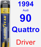 Driver Wiper Blade for 1994 Audi 90 Quattro - Assurance