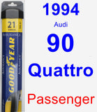 Passenger Wiper Blade for 1994 Audi 90 Quattro - Assurance