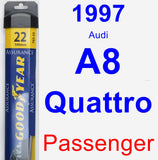 Passenger Wiper Blade for 1997 Audi A8 Quattro - Assurance