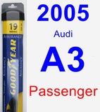 Passenger Wiper Blade for 2005 Audi A3 - Assurance